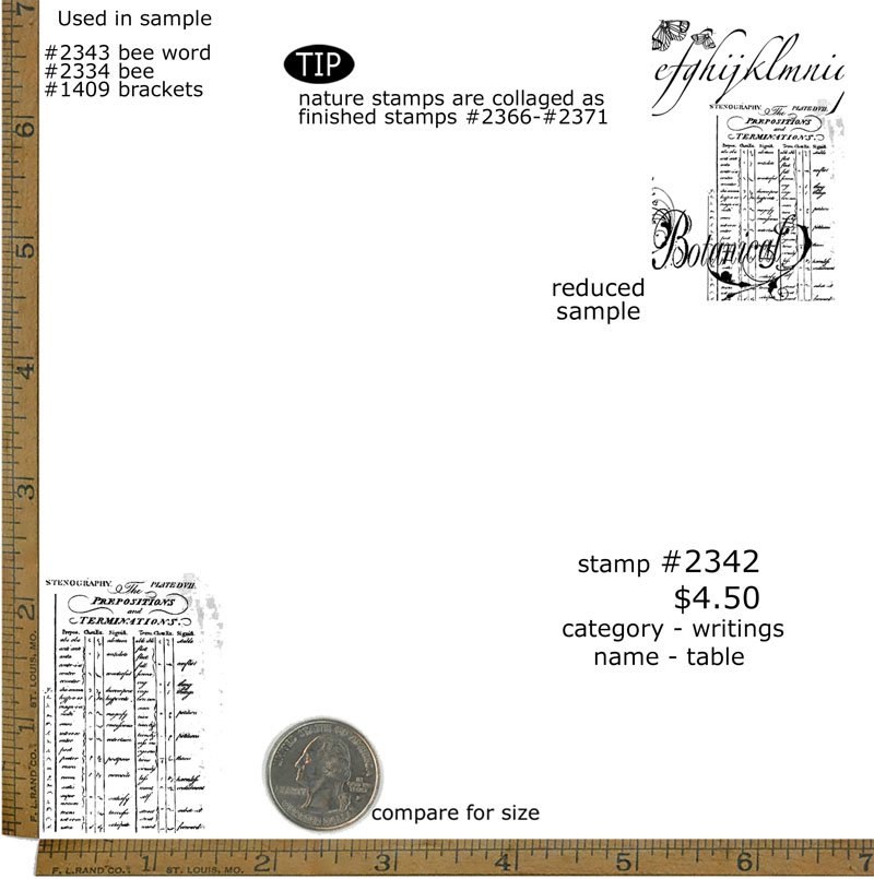 #2342 - Table - Writings